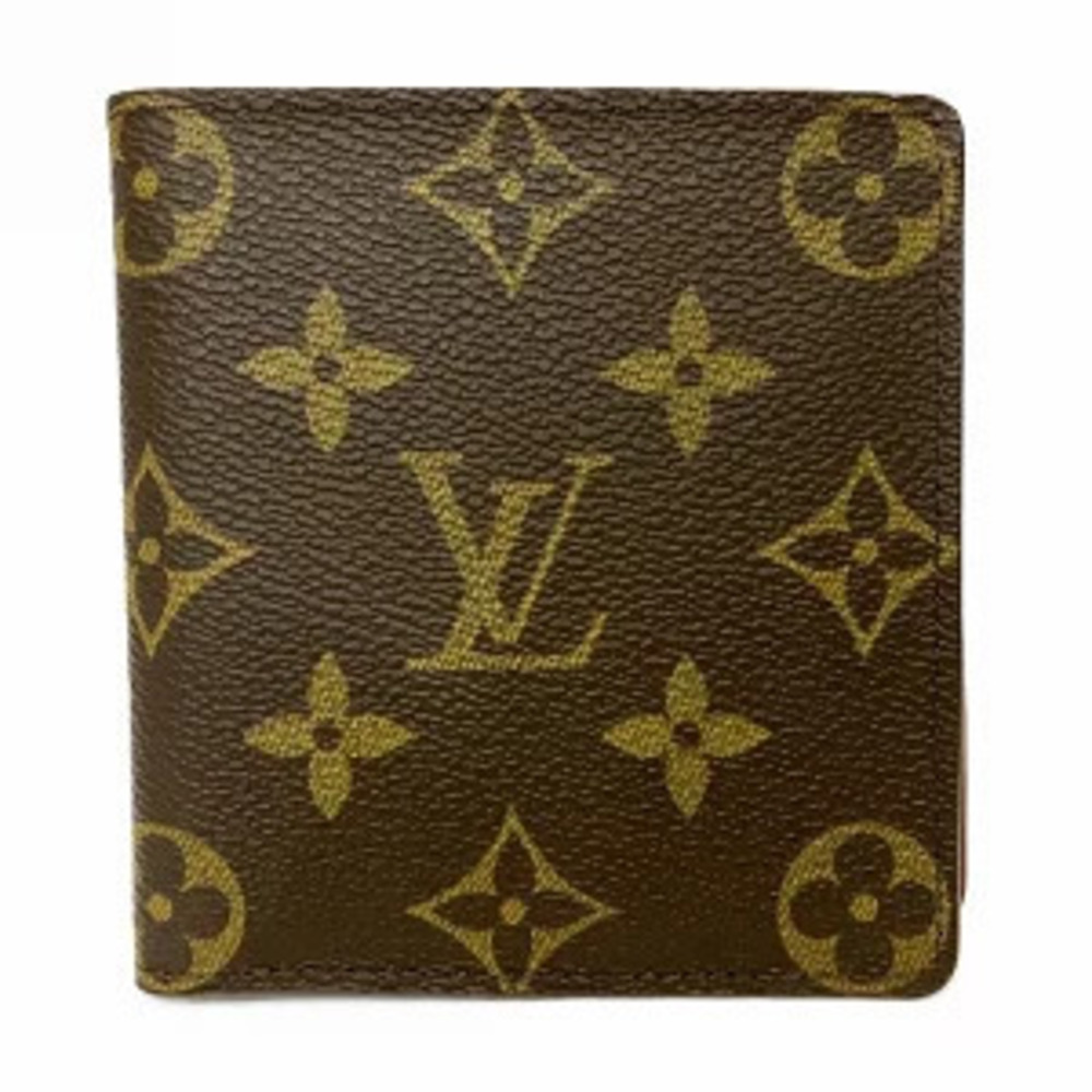 Louis Vuitton Portefeuille Cartes Credit Bi fold Wallet Monogram Canvas